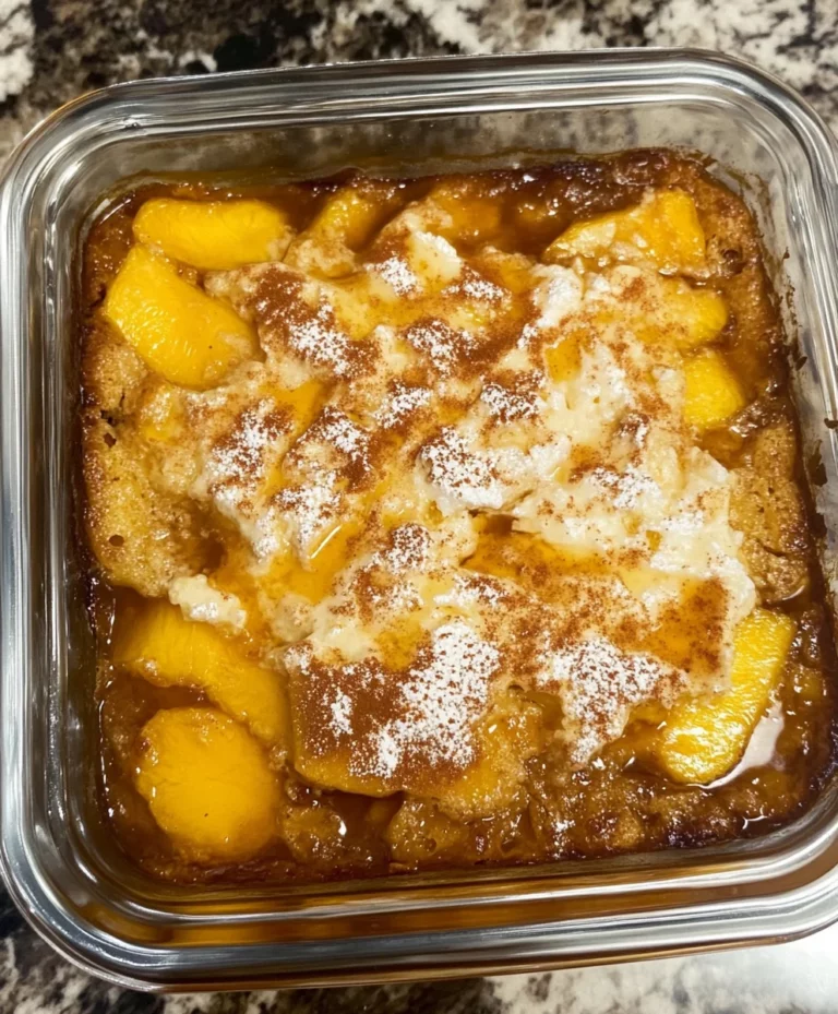 Peach Dump Cake