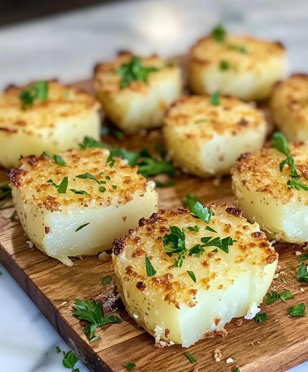 Parmesan Upside Down Baked Potatoes