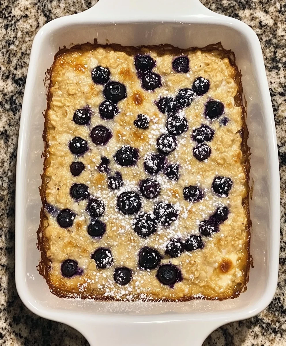 Blueberry Cottage Cheese Breakfast Bake