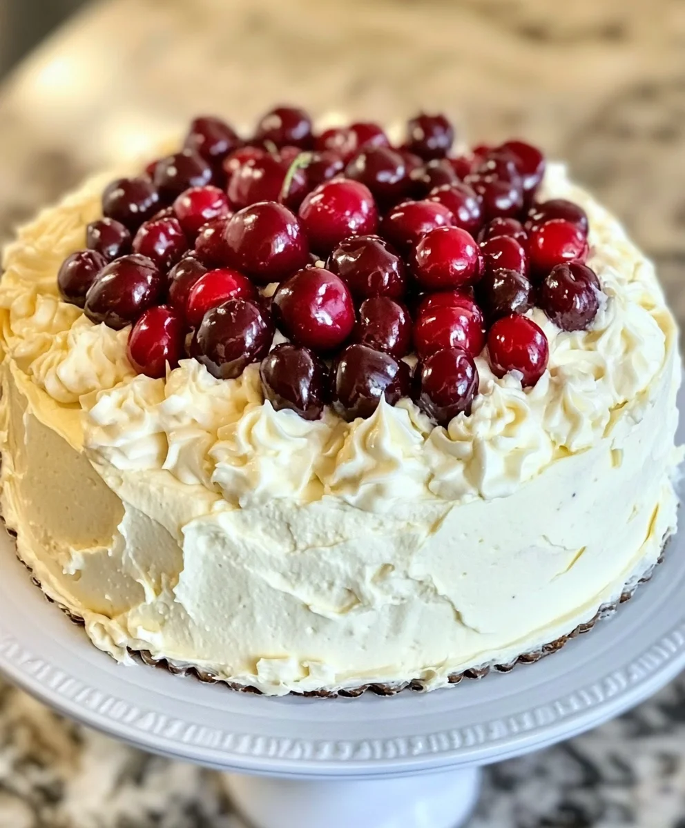 Cherry Layer Cake with Cherry Cream Cheese Frosting