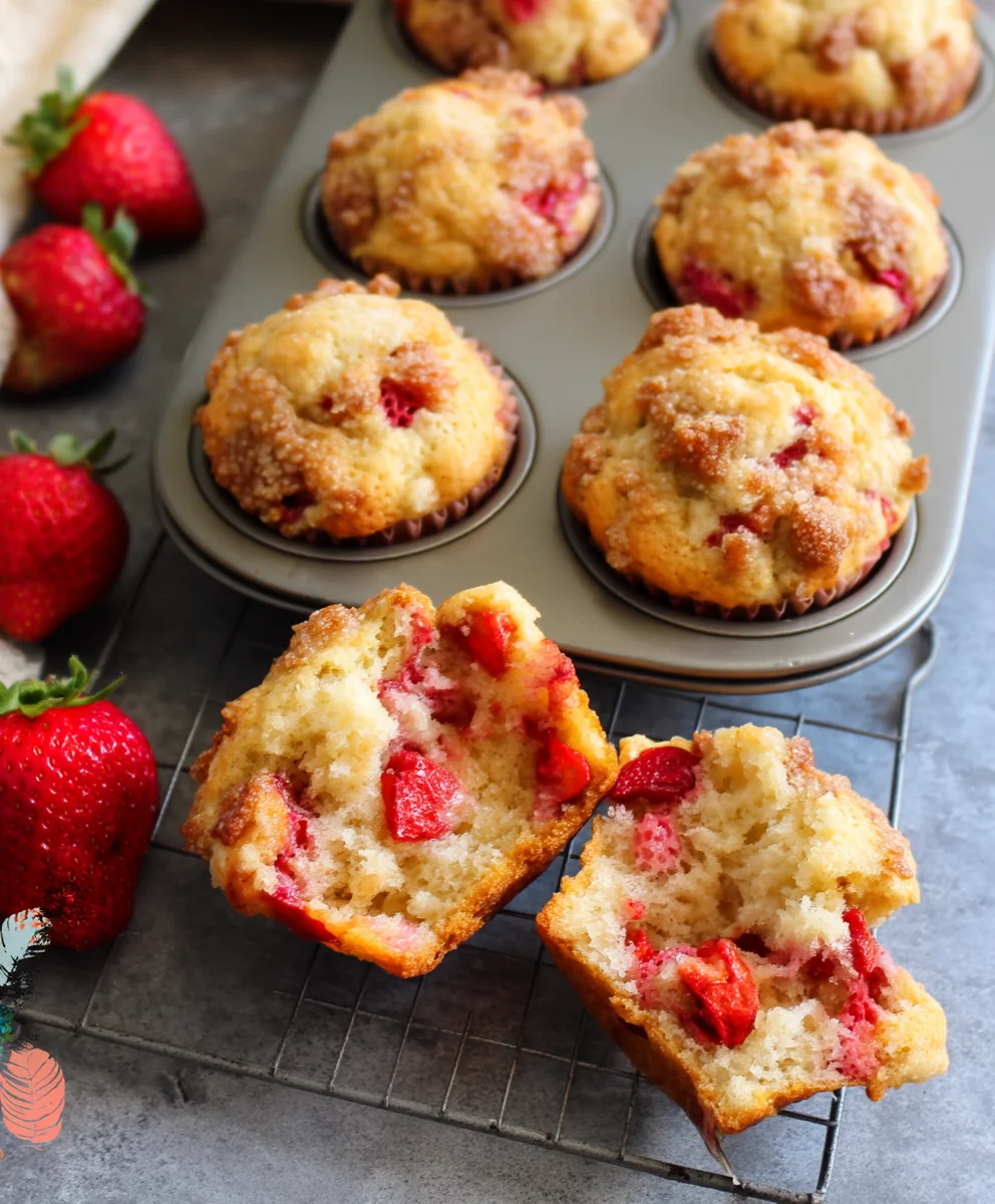 Fresh Strawberry Muffins 28 Fresh Strawberry Muffins