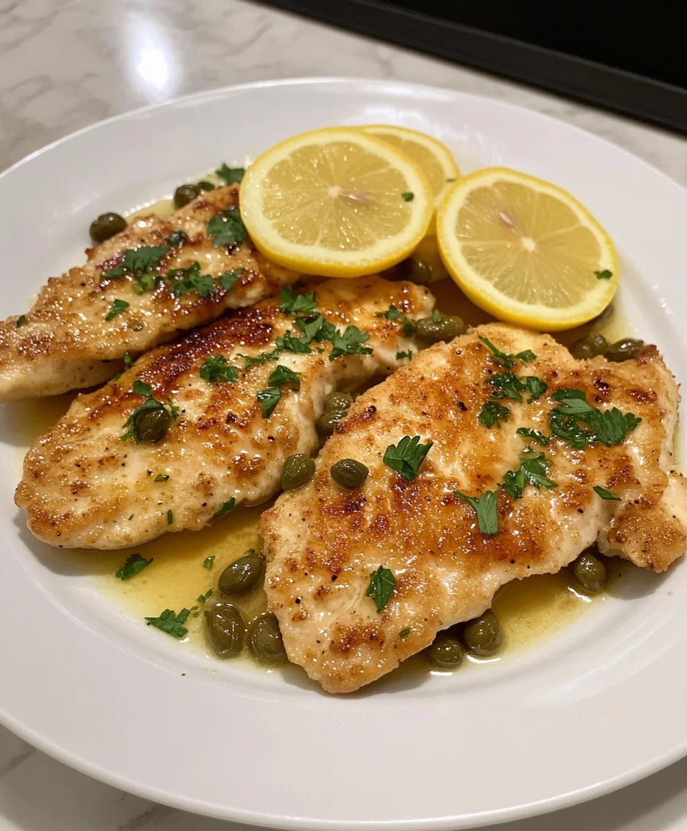 Chicken Piccata with Lemon Sauce