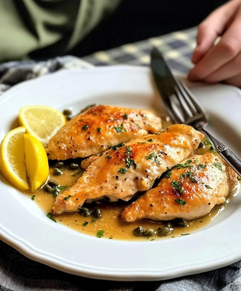 Chicken Piccata with Lemon Sauce