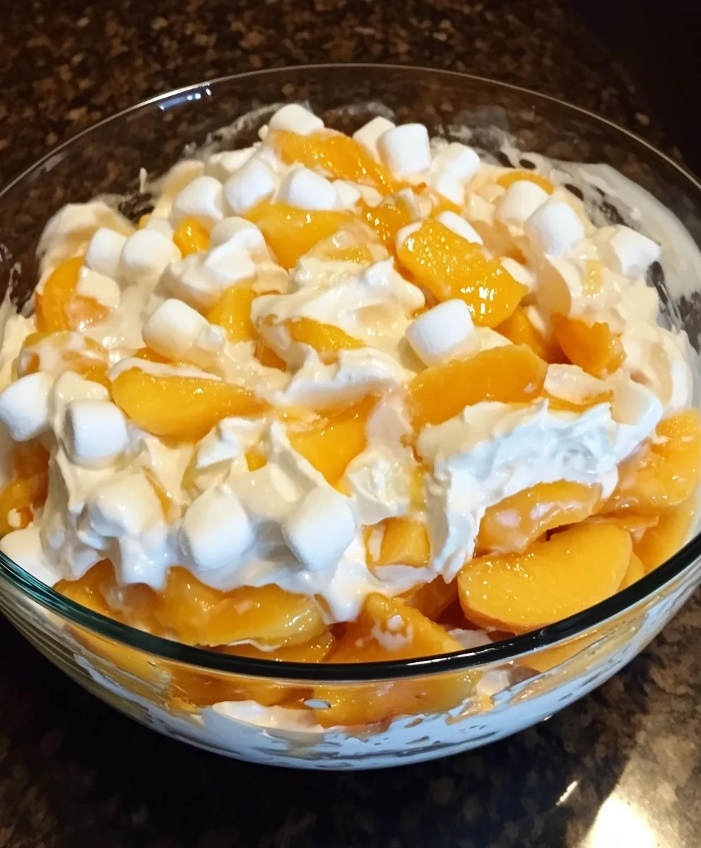 Peach Fluff Salad