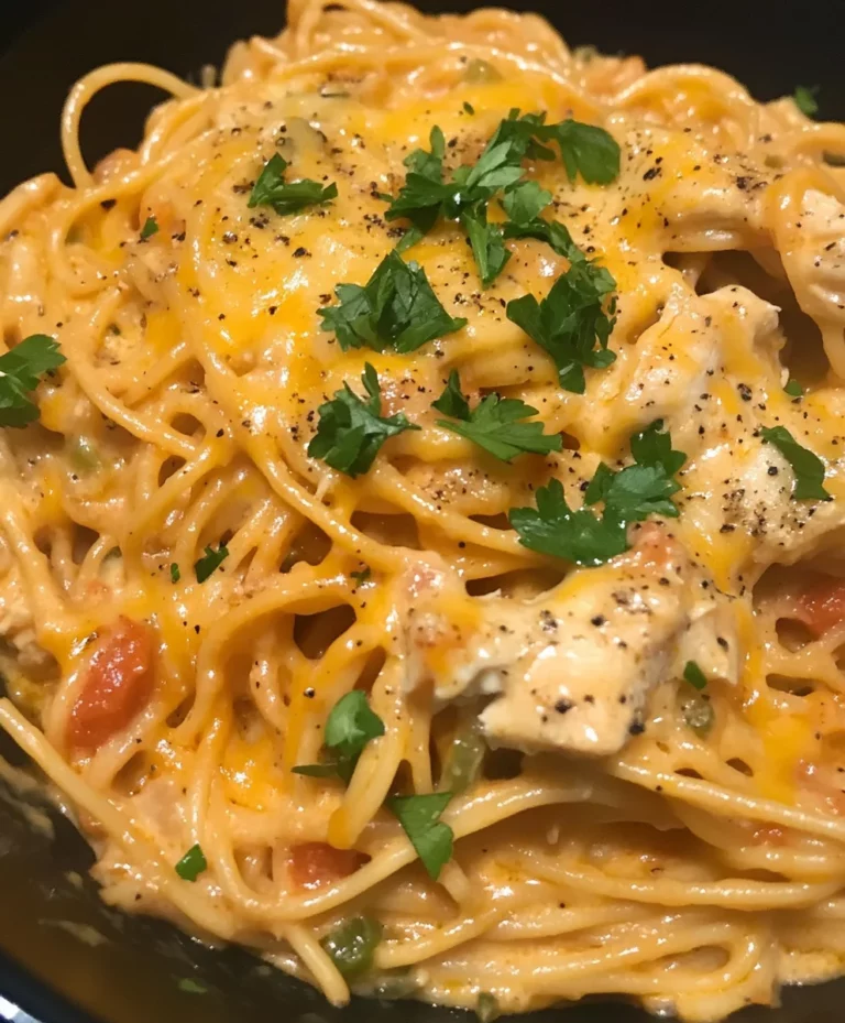 Cheesy Chicken Spaghetti