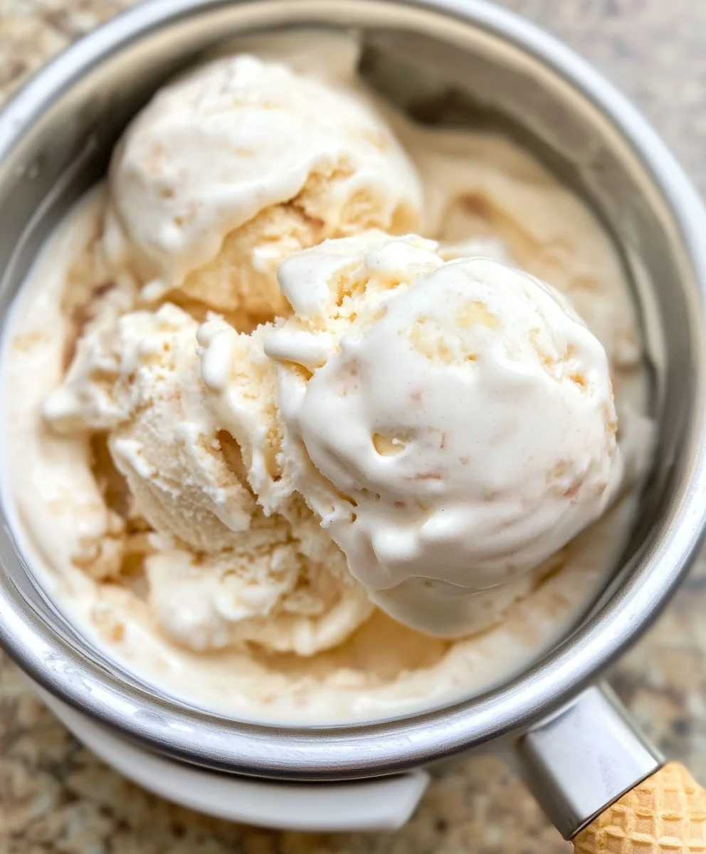 Homemade Peach Ice Cream