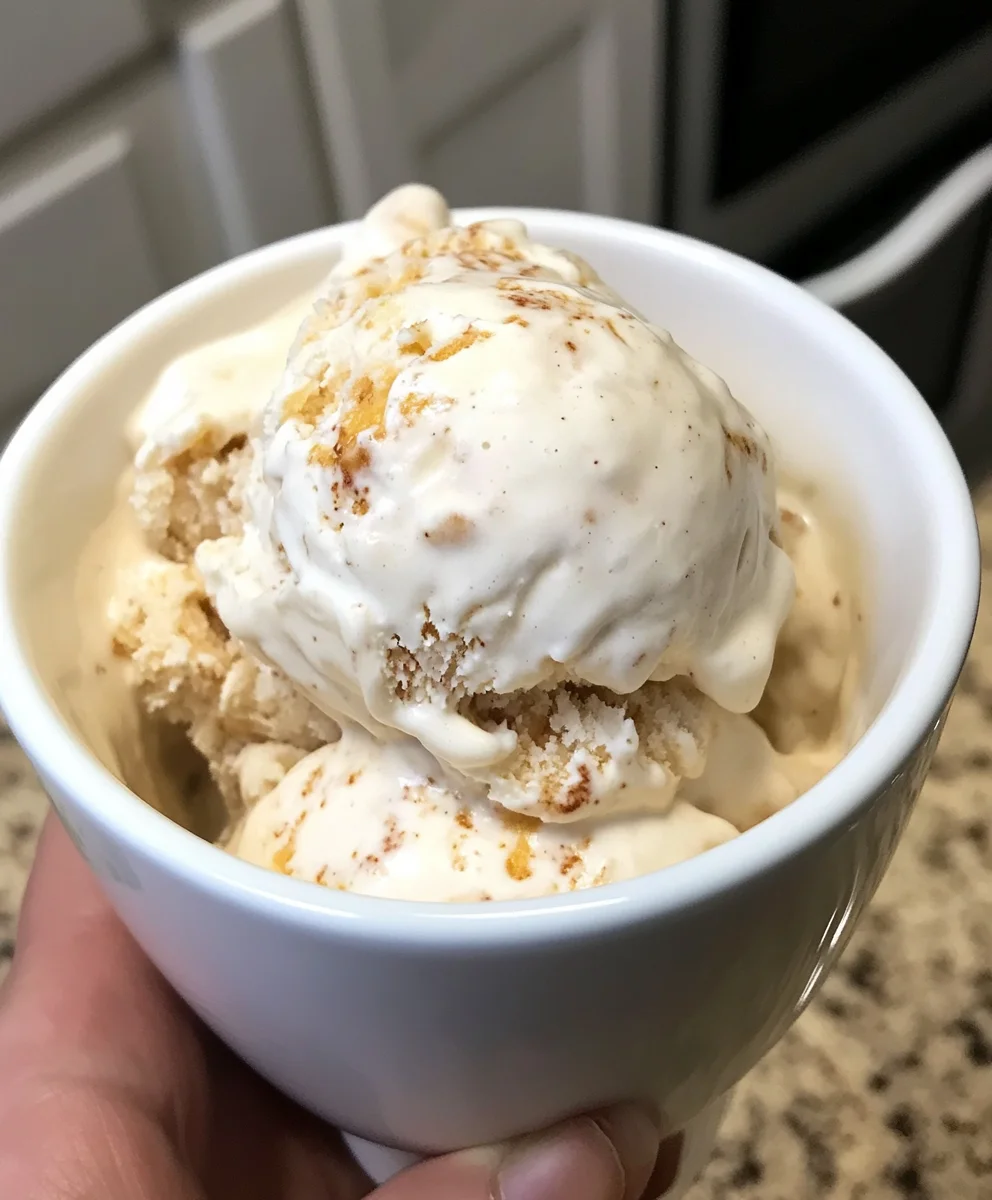 Homemade Peach Ice Cream