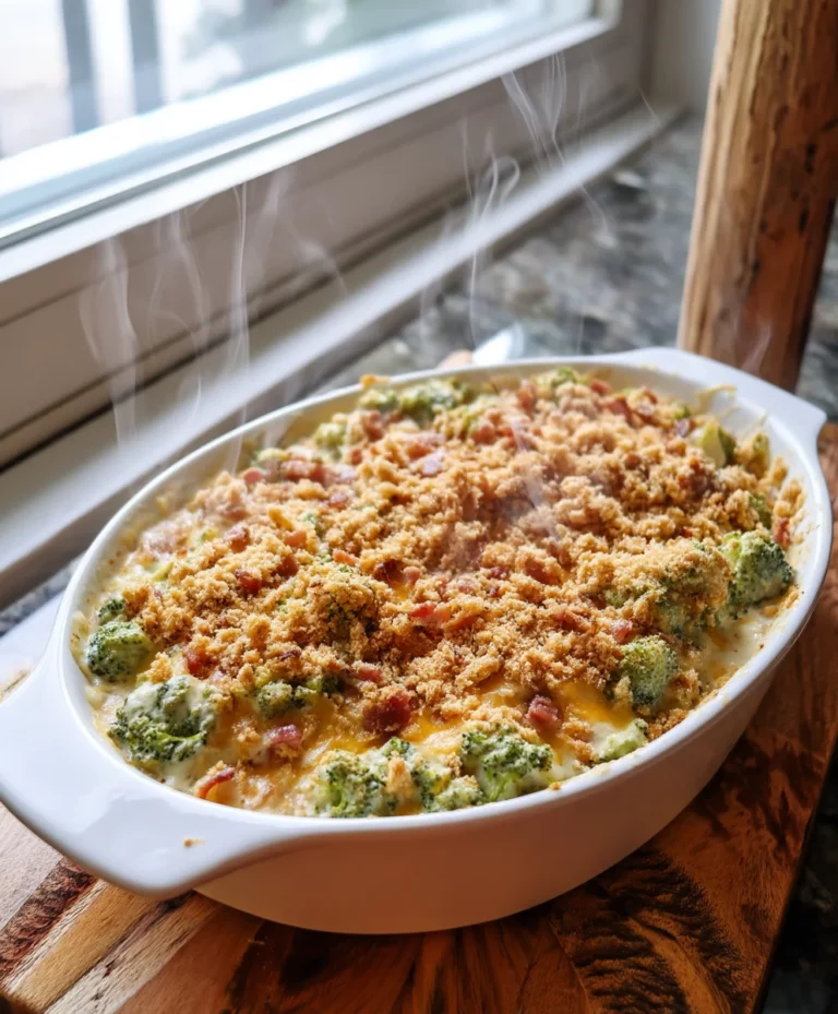 Creamy Broccoli Bacon Bake