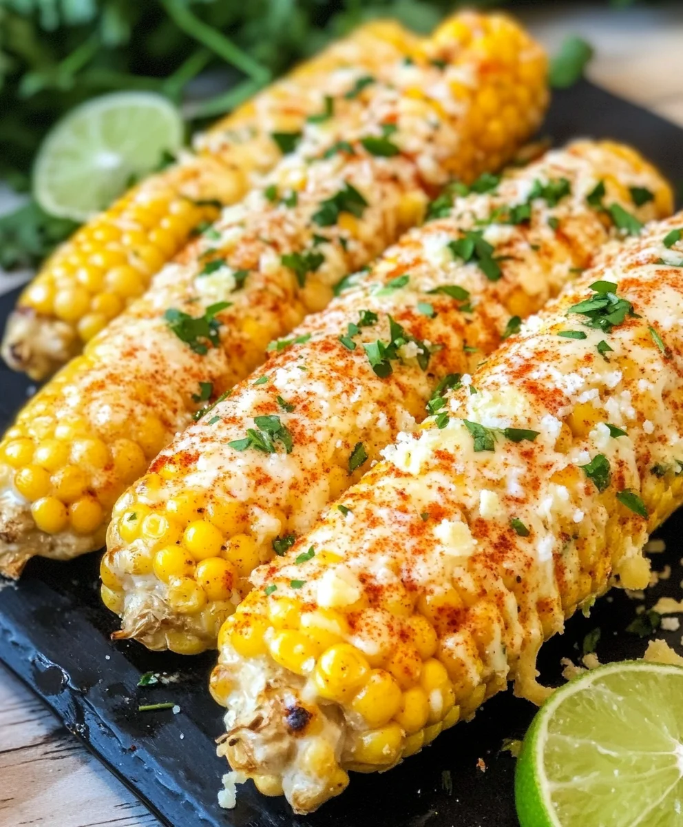 Cheesy Garlic Butter Corn on the Cob