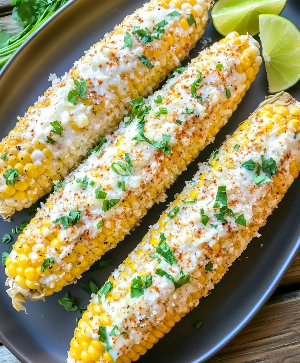 Cheesy Garlic Butter Corn on the Cob