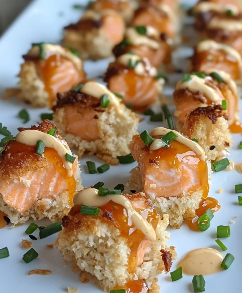 13 Pool Party Finger Foods for a Final Summer Splash 5 Crispy Bang Bang Salmon Bites