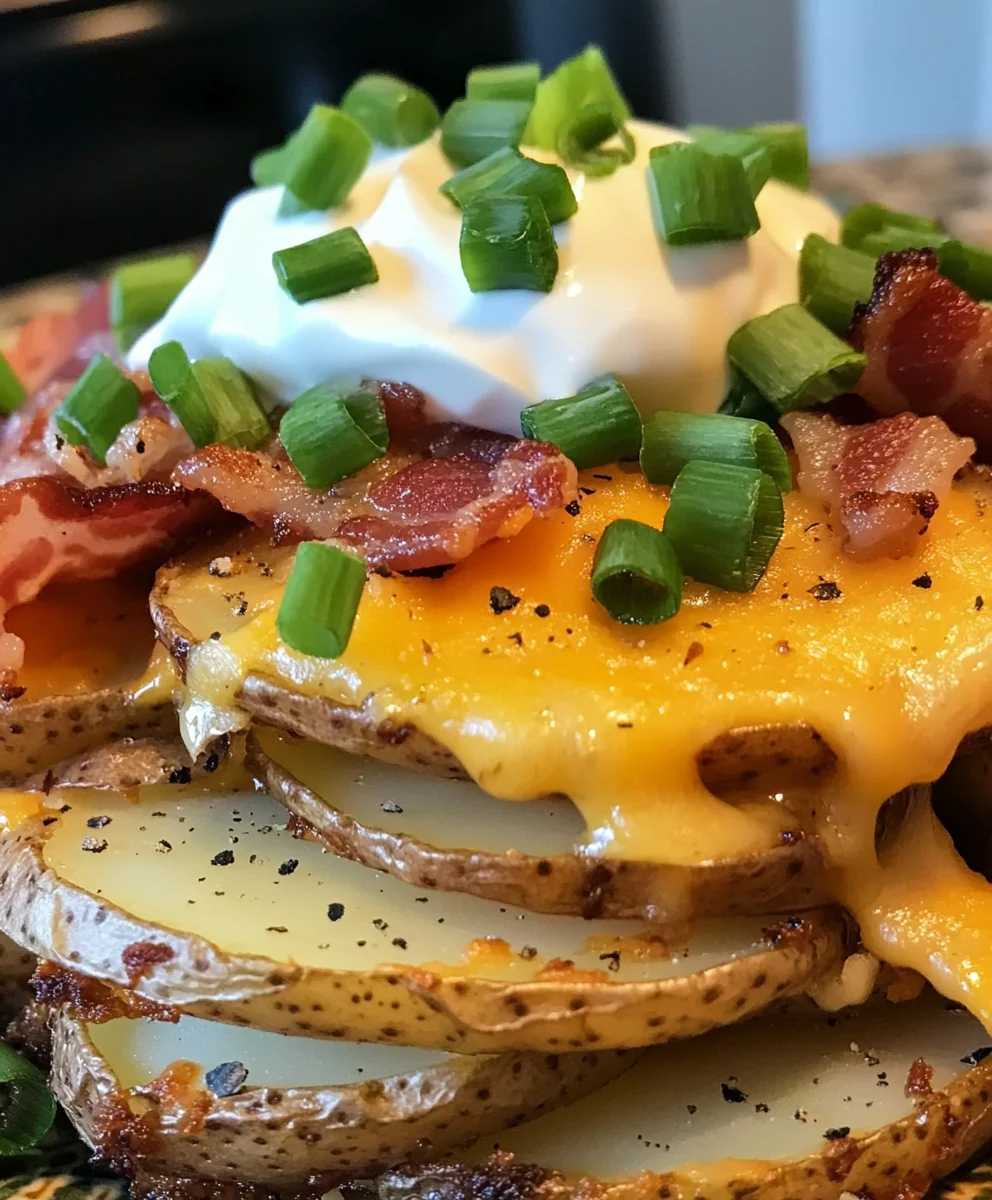 Crockpot Bacon Cheese Potatoes
