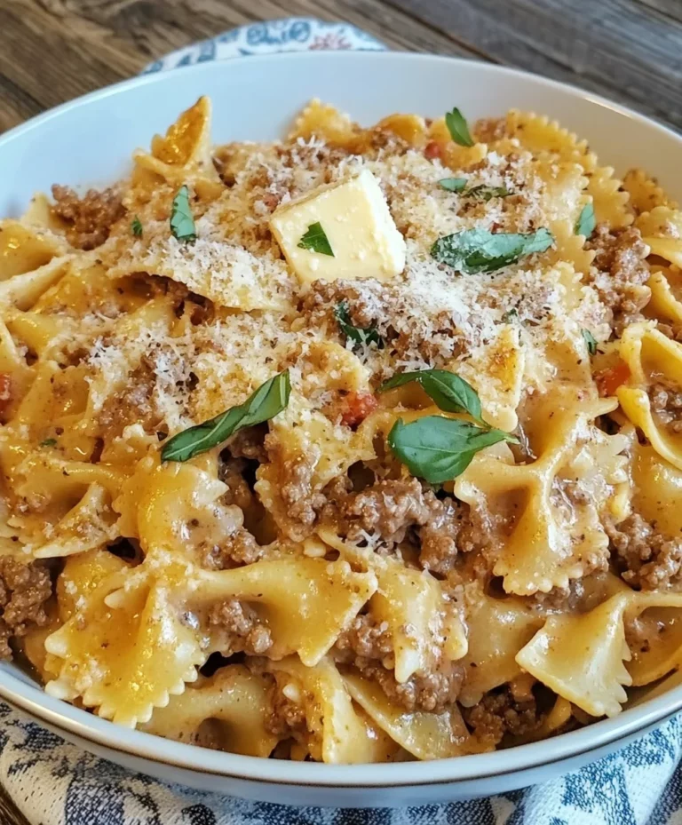 One-Pot Creamy Beef and Garlic Butter Pasta