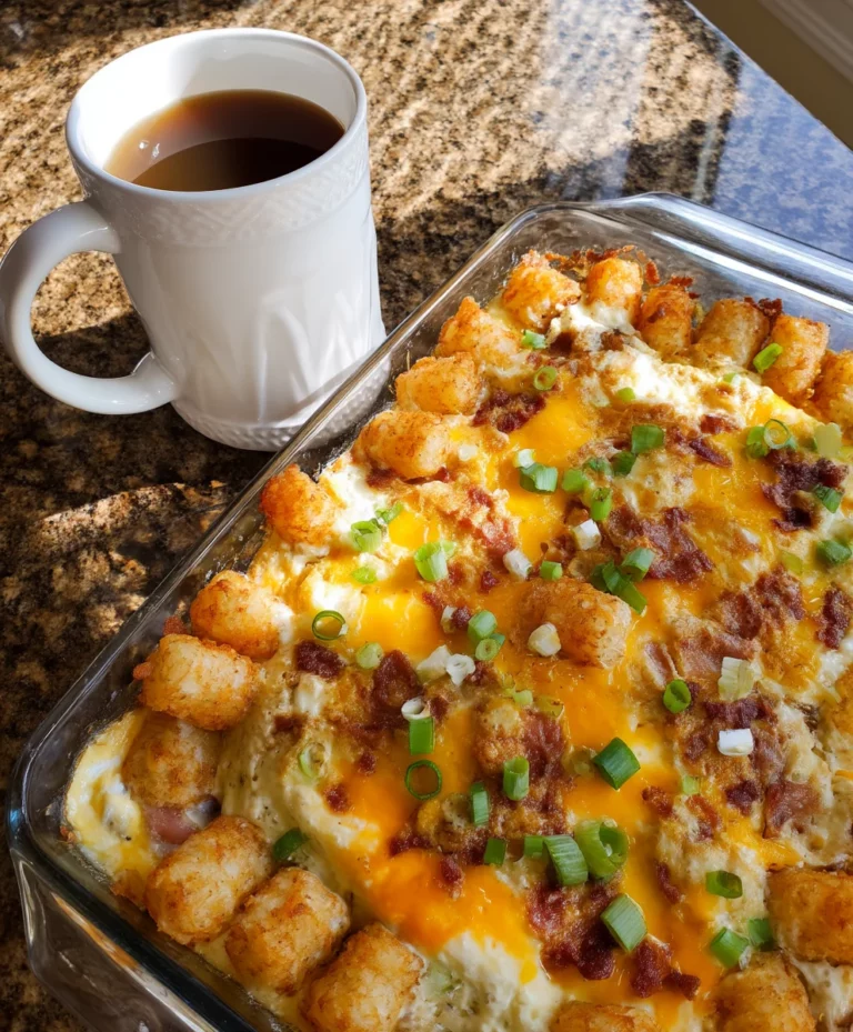 Bacon, Egg, and Tater Tot Casserole