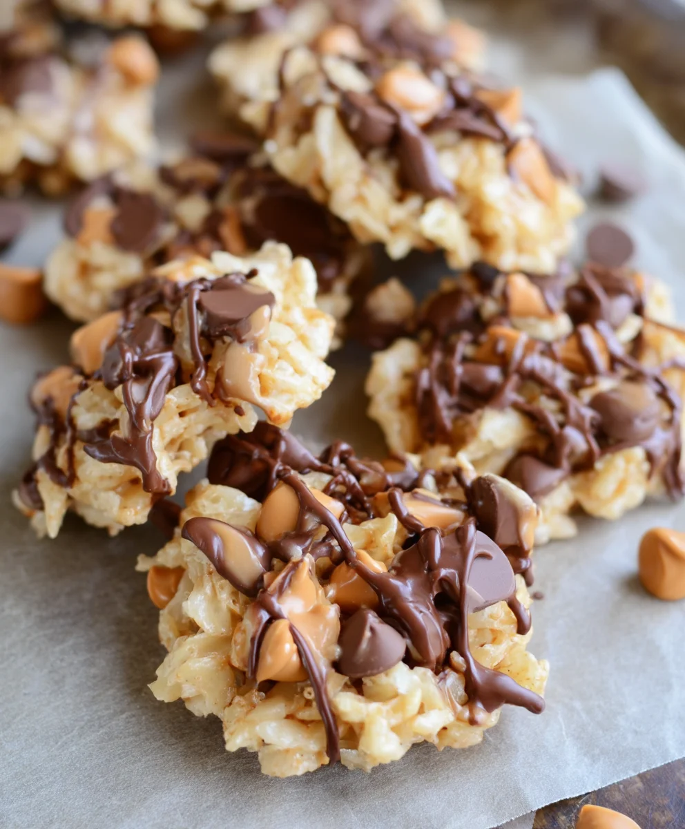 Reese's Krispie No-Bake Cookies