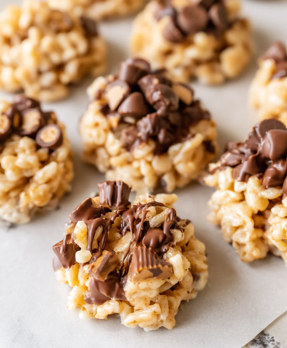 Reese's Krispie No-Bake Cookies