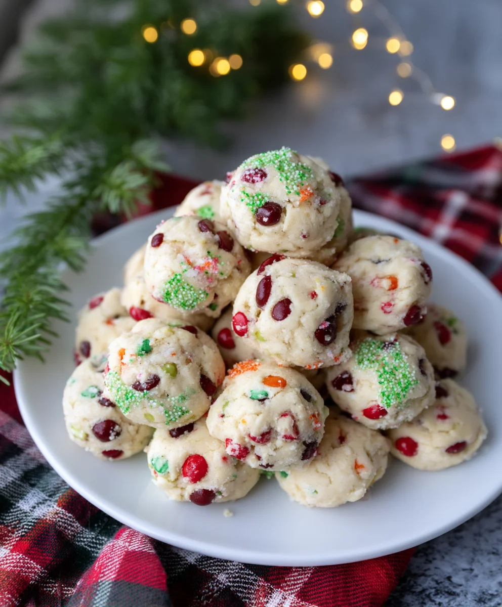 Christmas Maraschino Cherry Shortbread Cookies