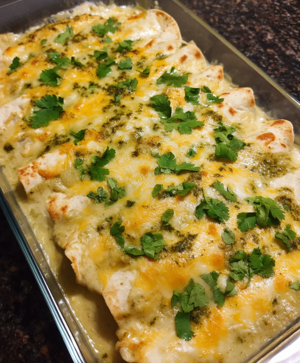 Creamy Chicken Enchiladas