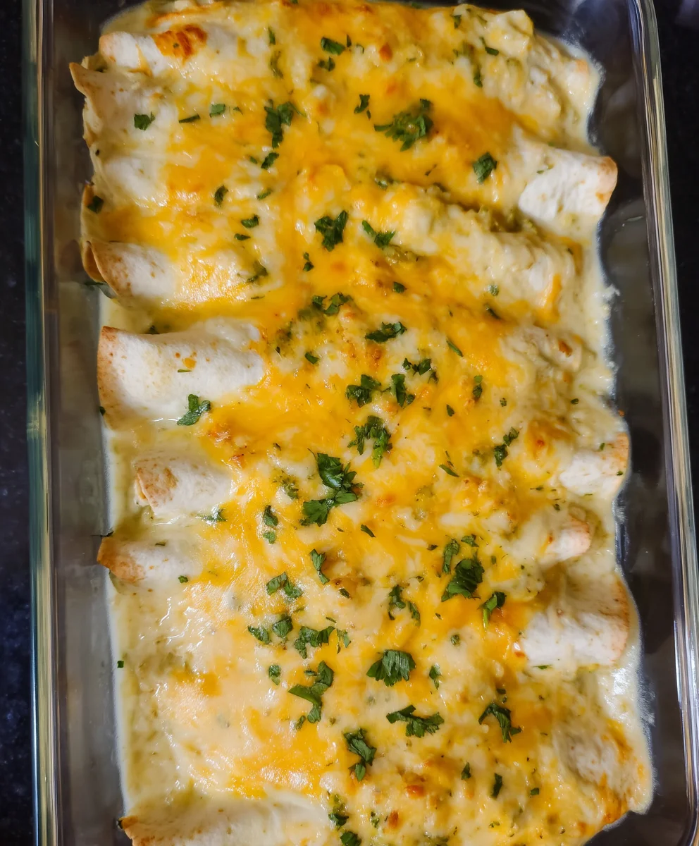 Creamy Chicken Enchiladas
