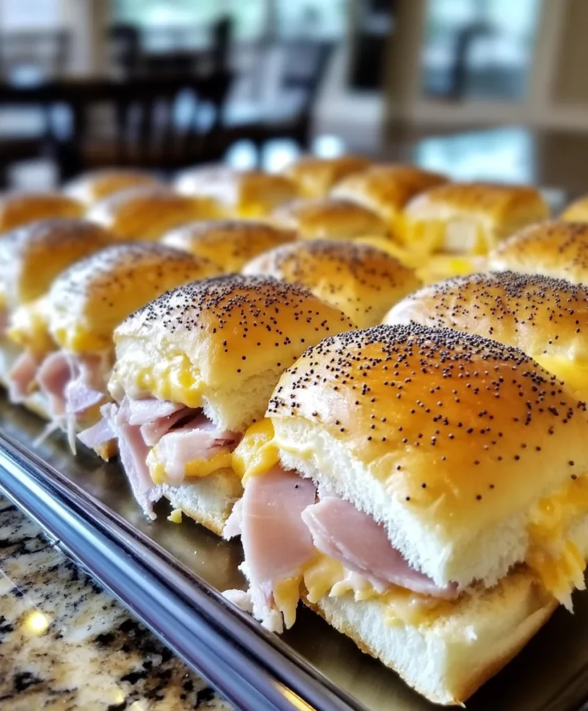 10 Cheesy Party Appetizers Perfect for Game Day Watch Parties 10 King's Hawaiian Ham and Swiss Sliders
