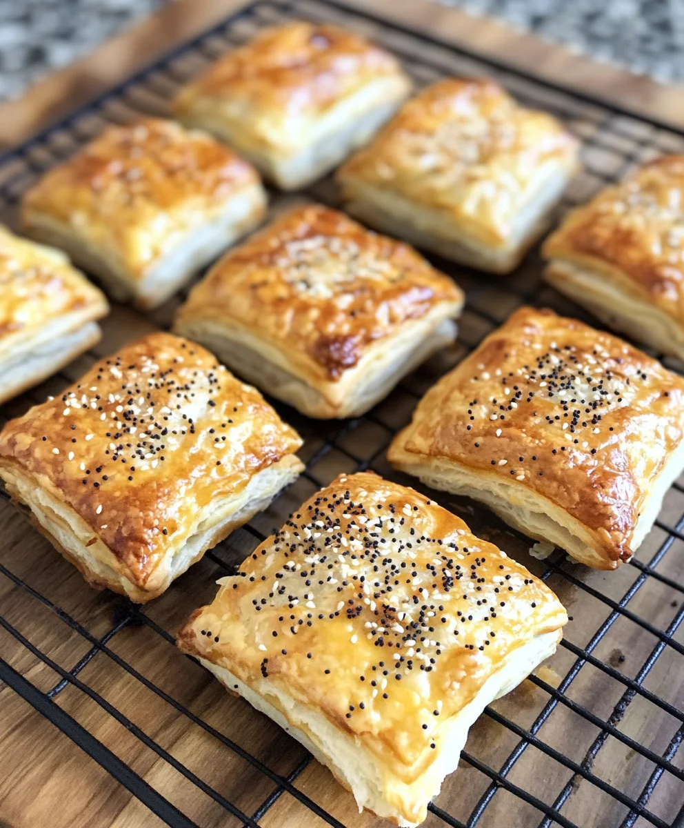 Ham and Cheese Puff Pastry Pockets