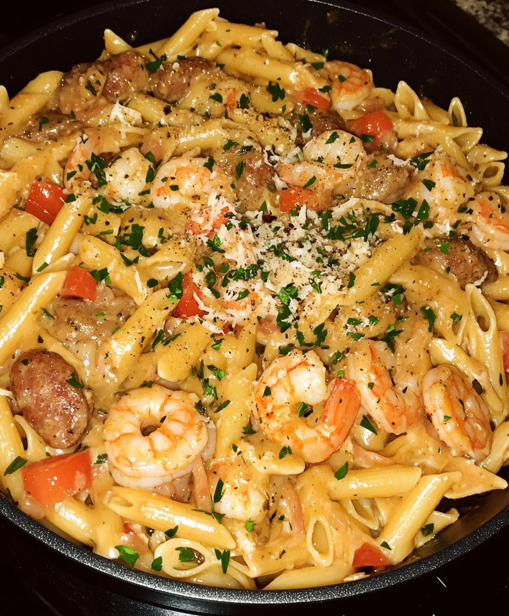 Cajun Shrimp & Sausage Pasta