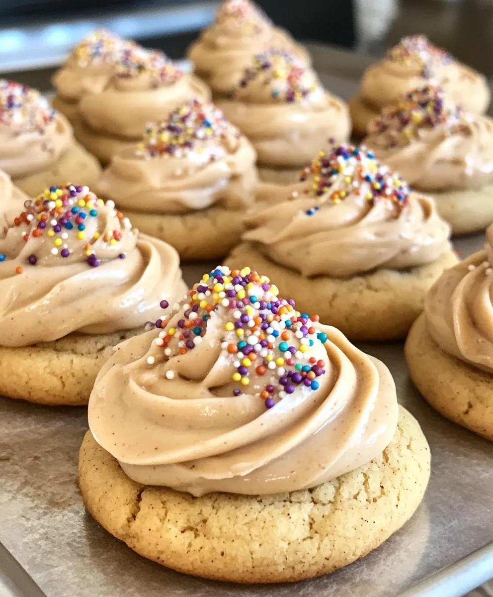 Soft Biscoff Cookies with Biscoff Buttercream Icing