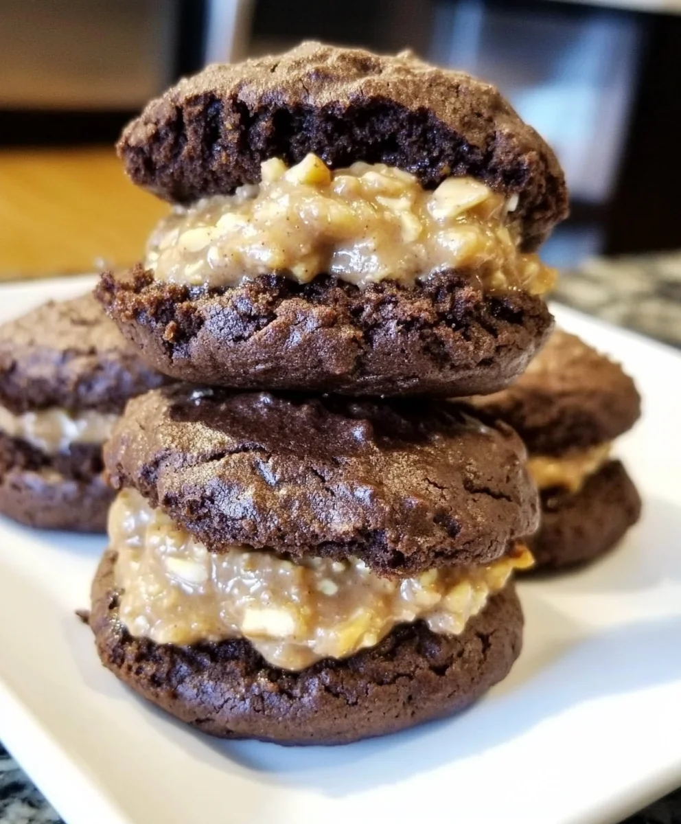 German Chocolate Whoopie Pies