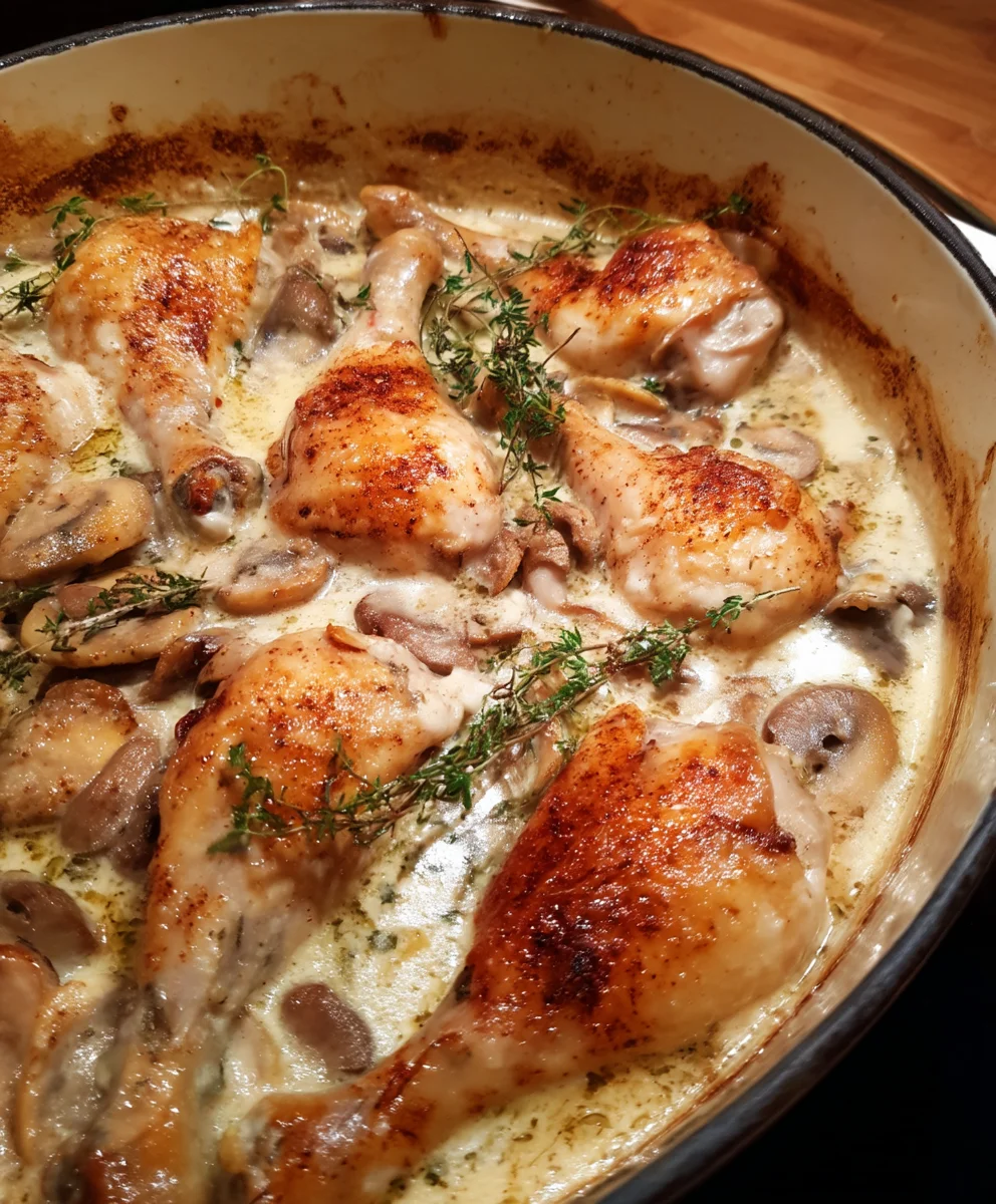 Baked Legs With Cream Of Mushroom 26 Baked Legs With Cream Of Mushroom