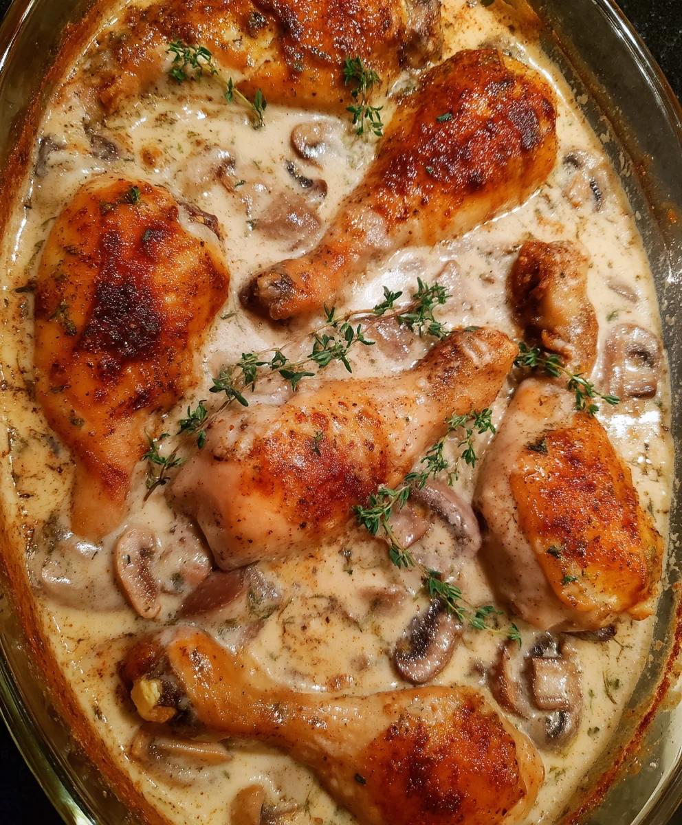 Baked Legs With Cream Of Mushroom 25 Baked Legs With Cream Of Mushroom