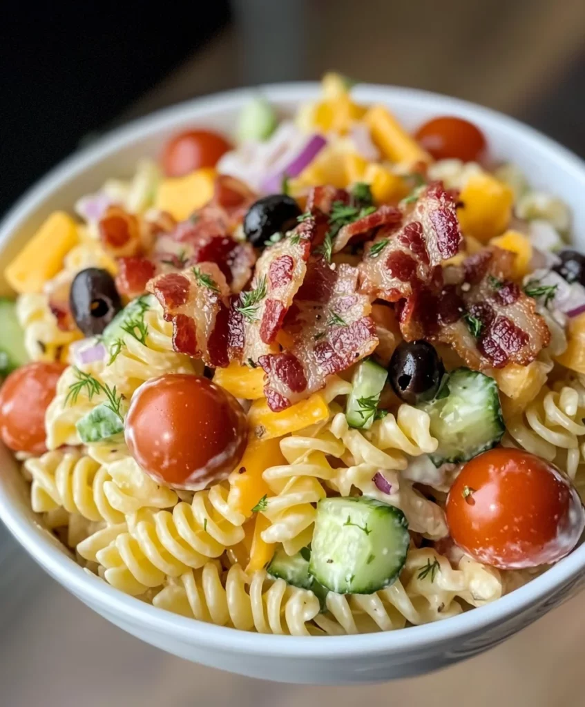 14 Pasta Salads and Picnic Side Dishes for Late Summer 1 Bacon Ranch Pasta Salad