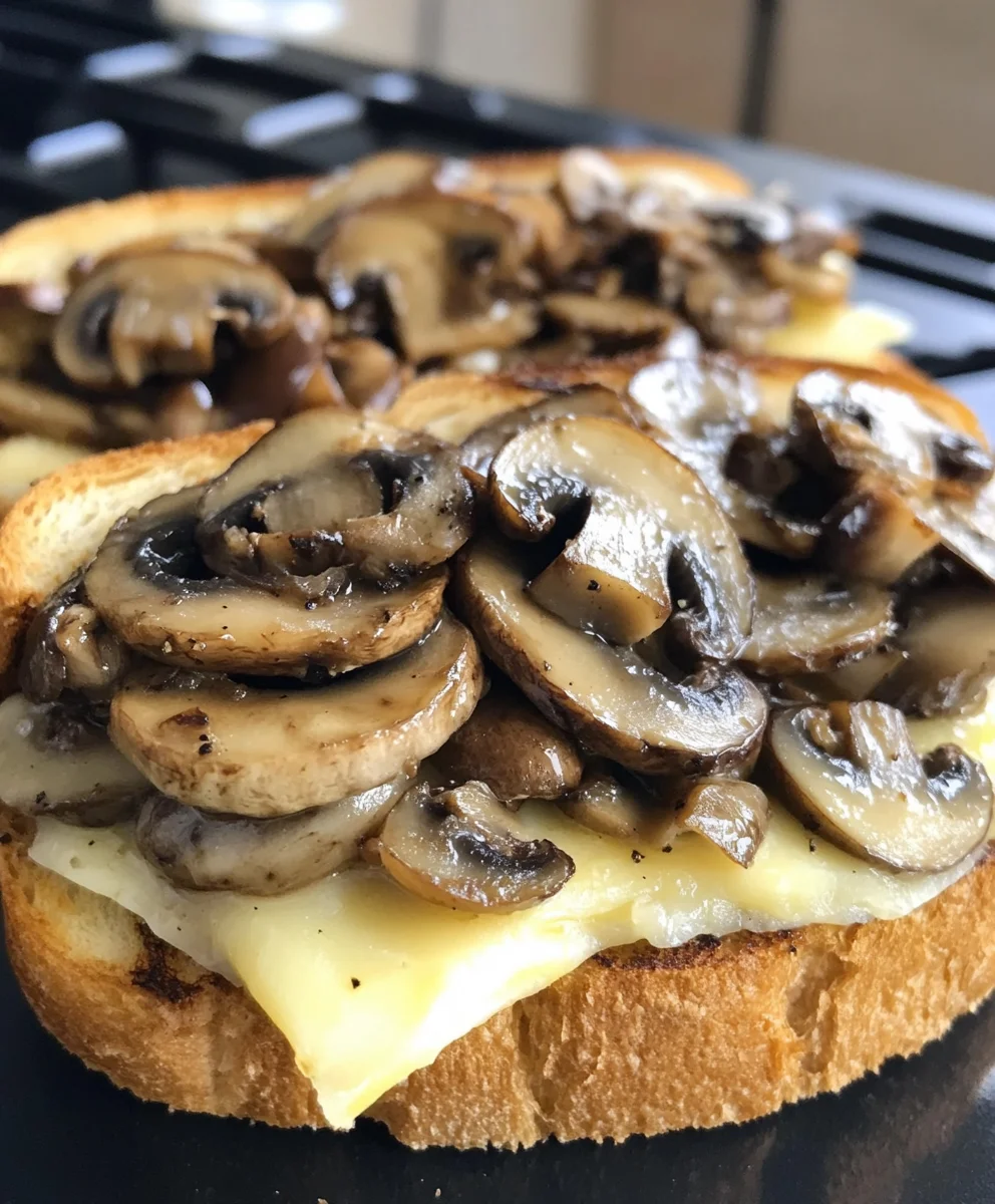Mushroom Grilled Cheese Sandwich