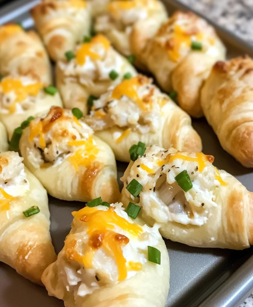 Crab & Cheese Filled Crescent Rolls