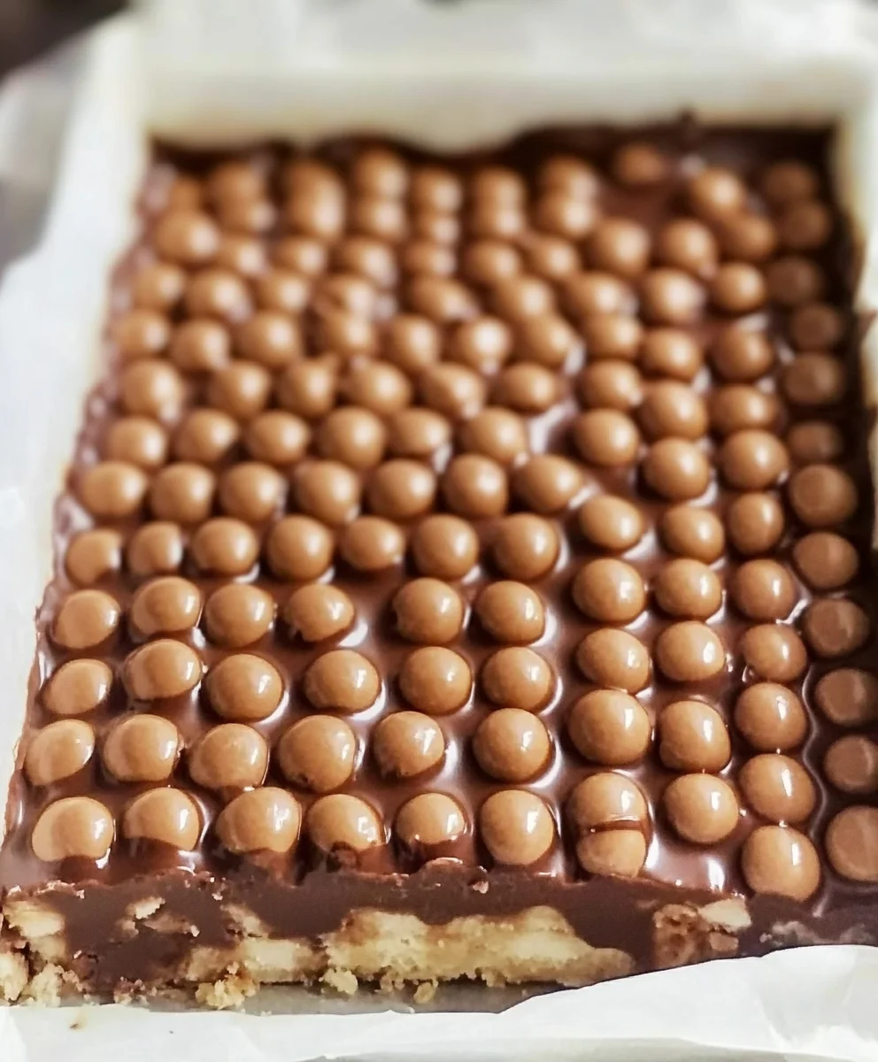 5 Ingredient No Bake Maltesers Slice