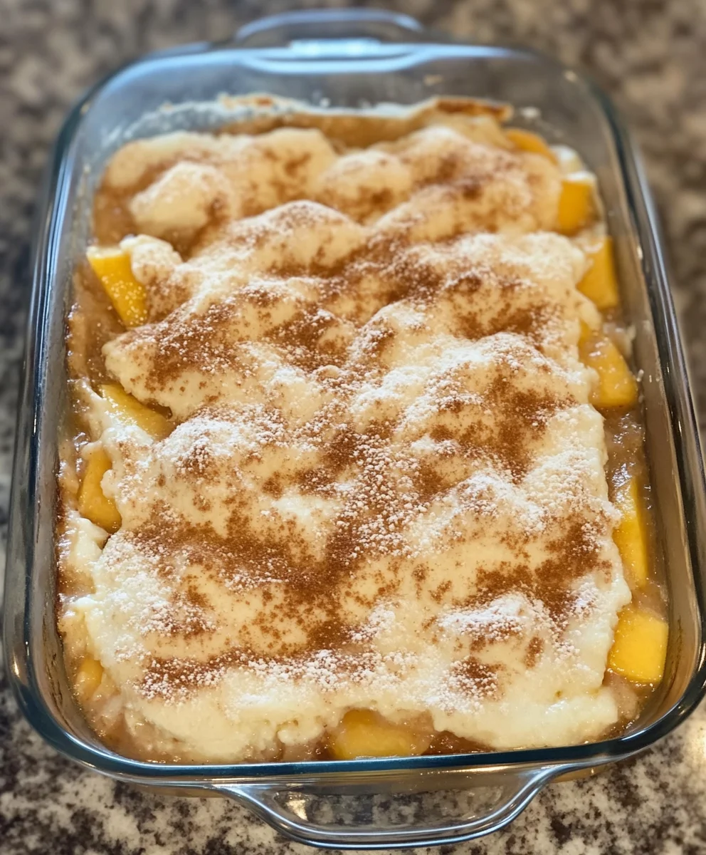 Old Time Oven Peach Cobbler