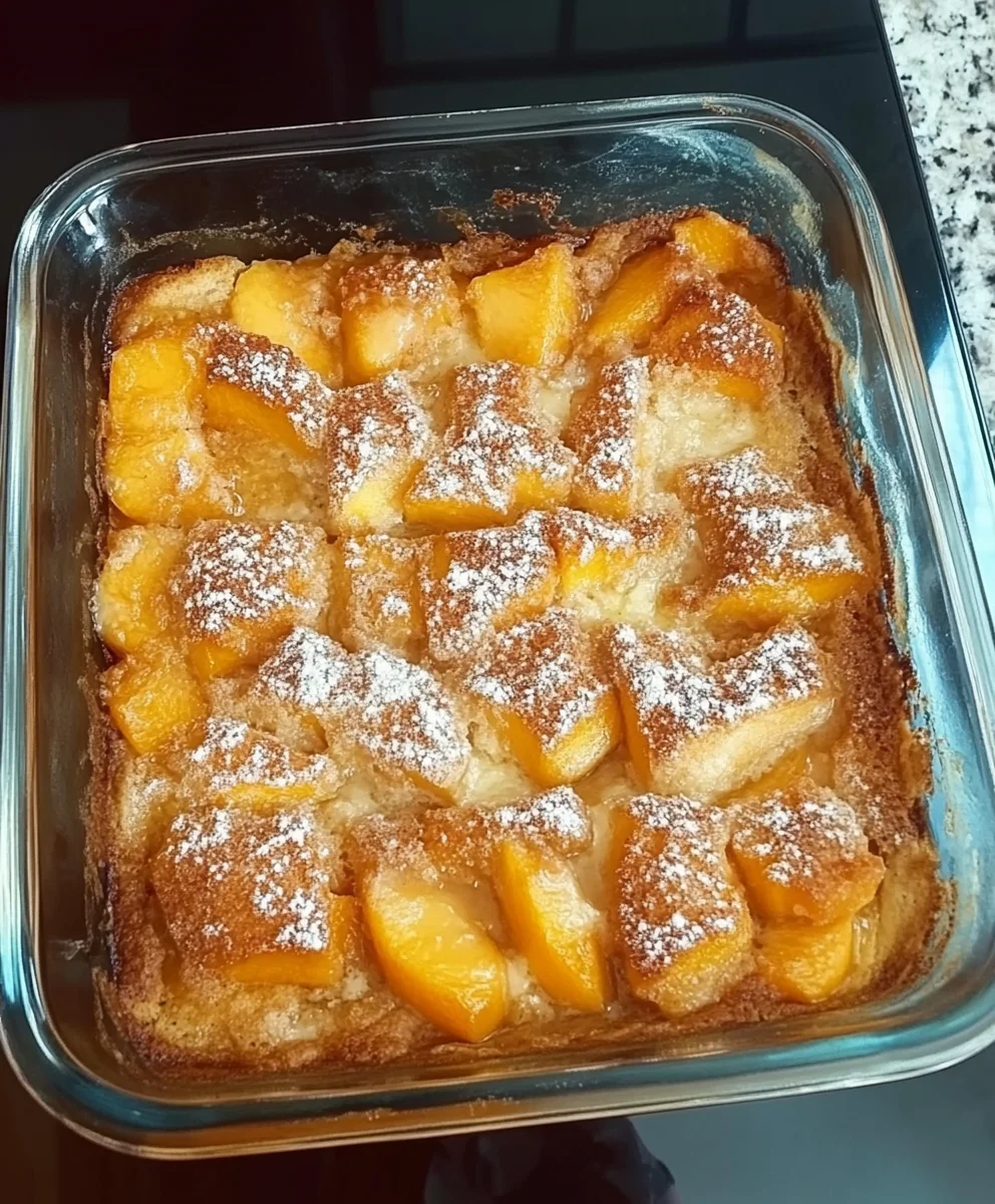 Old Time Oven Peach Cobbler