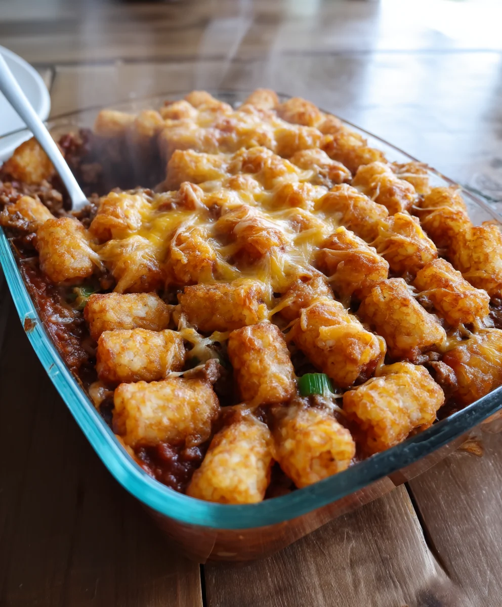 Tater Tot Sloppy Joe Casserole