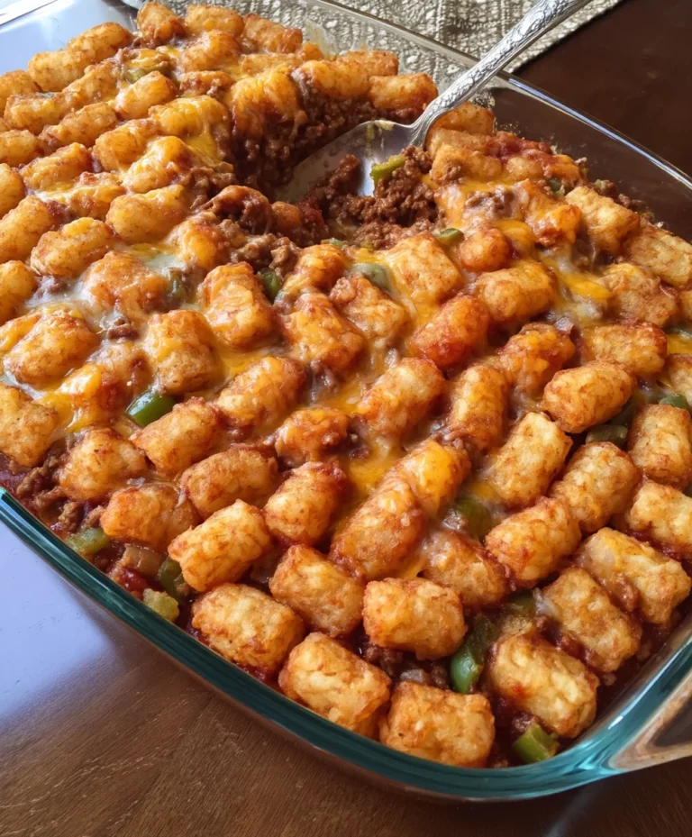 Tater Tot Sloppy Joe Casserole