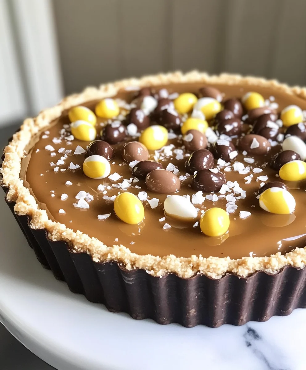 Salted Caramel Mini Eggs Tart 34 Salted Caramel Mini Eggs Tart