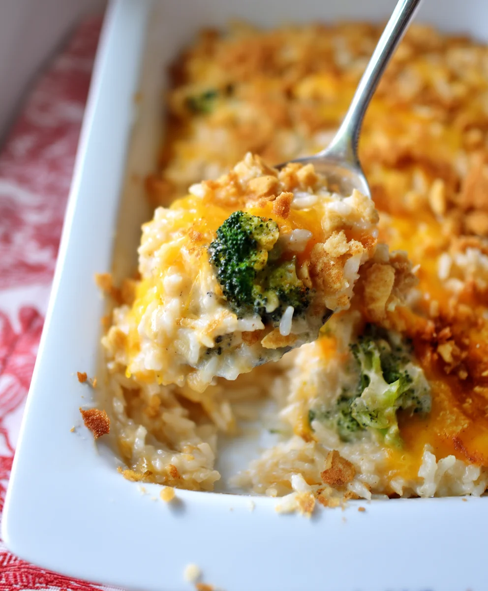 Cheesy Broccoli and Rice Casserole