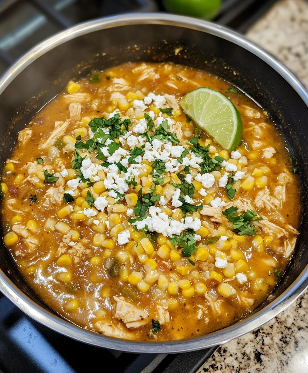 Mexican Street Corn White Chicken Chili