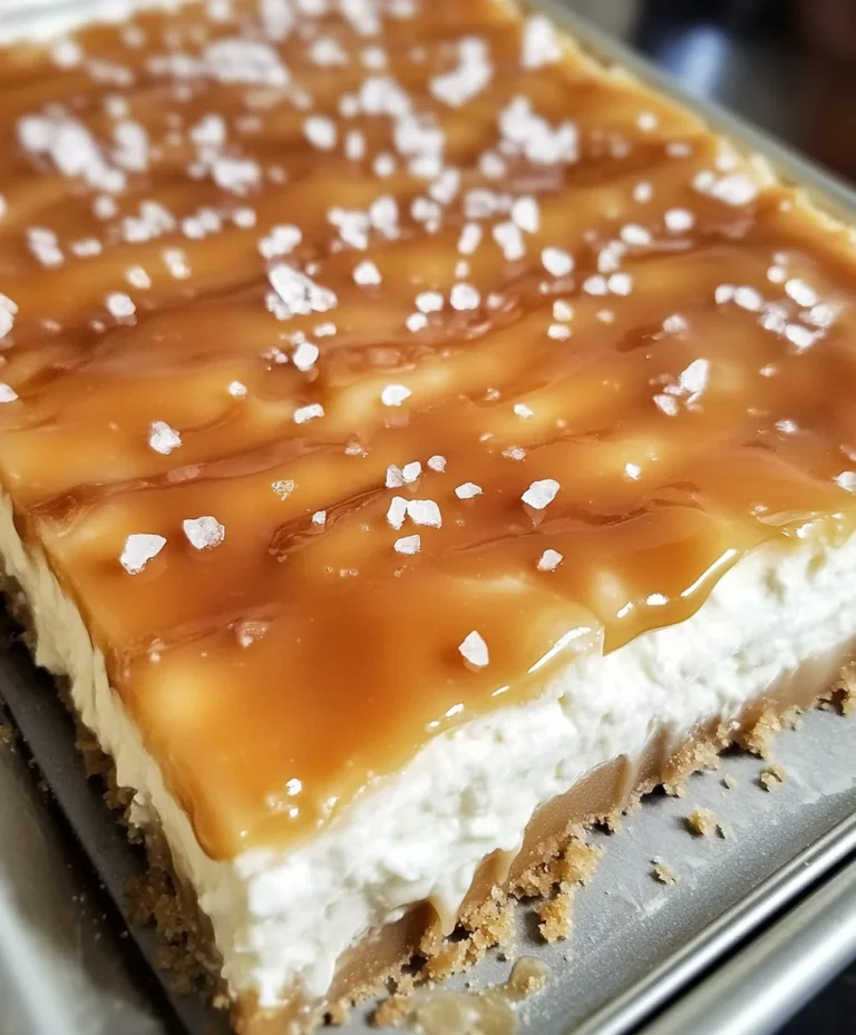 Salted Caramel Cheesecake Bars