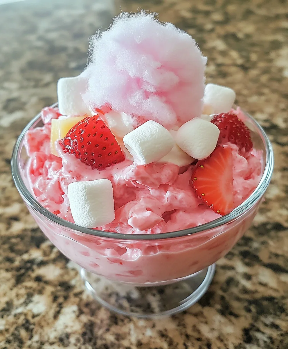 Phyllis's Strawberry Cotton Candy Salad