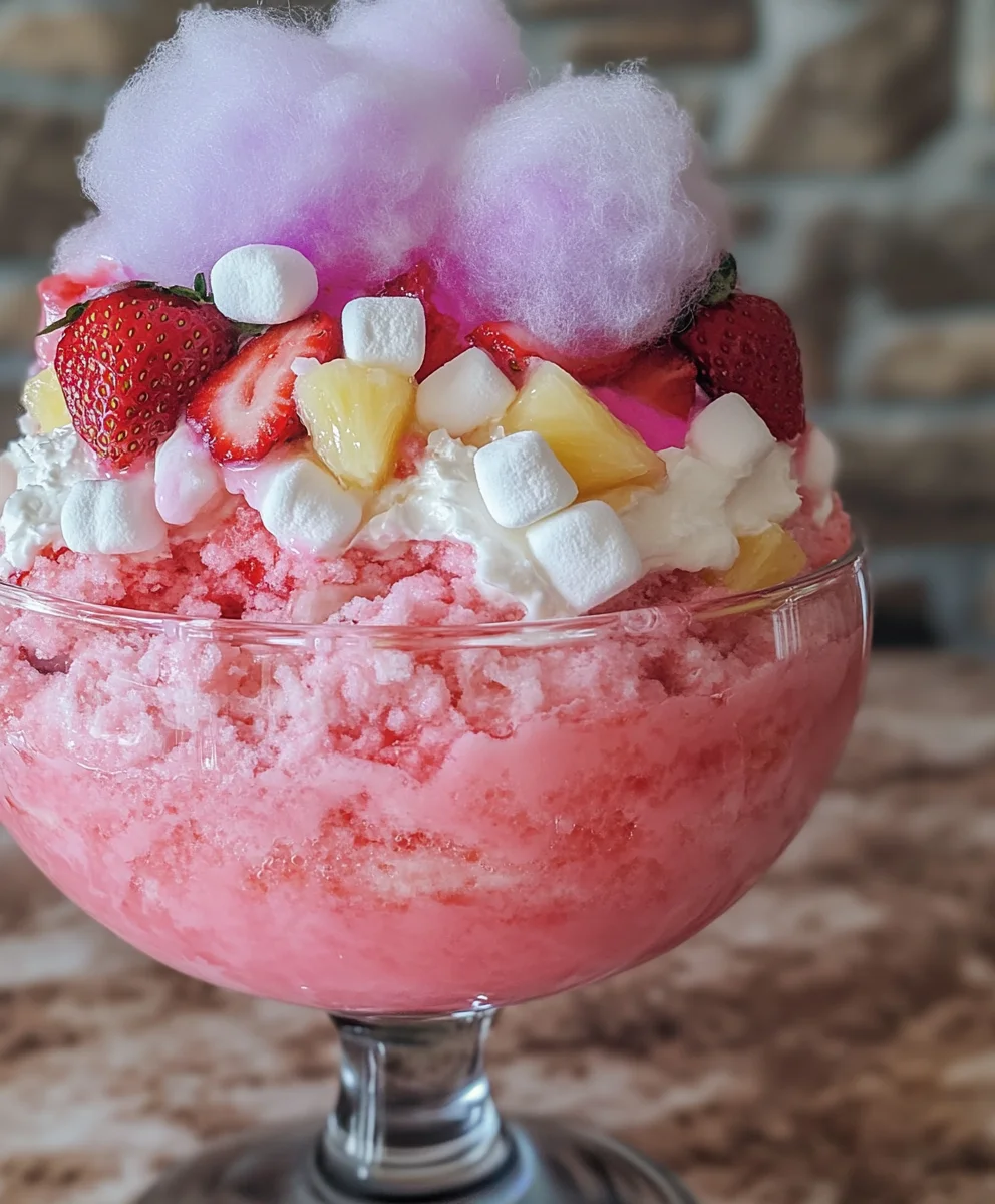 Phyllis's Strawberry Cotton Candy Salad