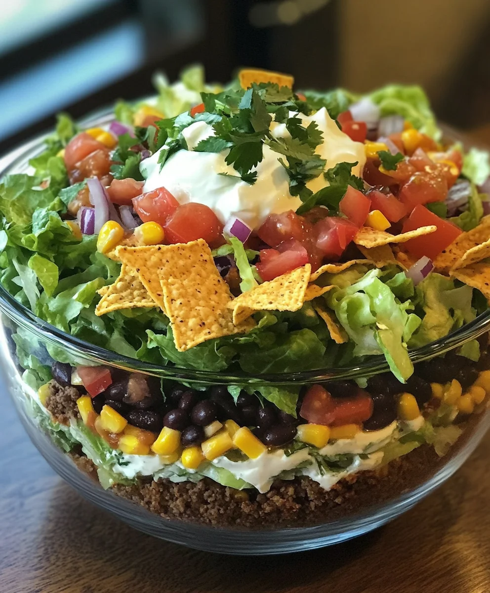 Layered Taco Salad