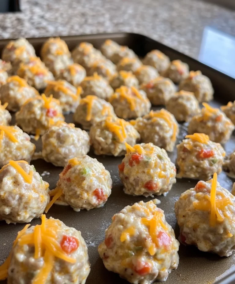 Rotel Cream Cheese Sausage Balls