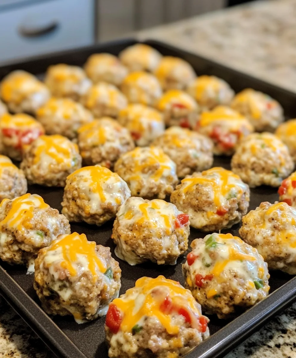Rotel Cream Cheese Sausage Balls