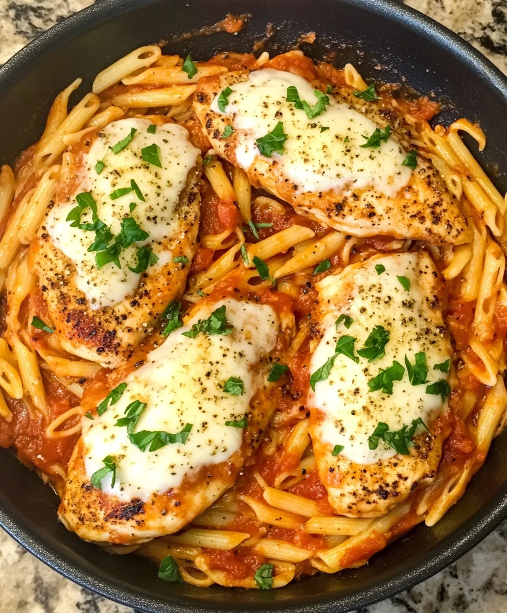 One-Pot Chicken Parmesan Pasta