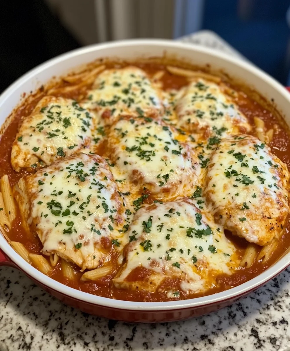 One-Pot Chicken Parmesan Pasta