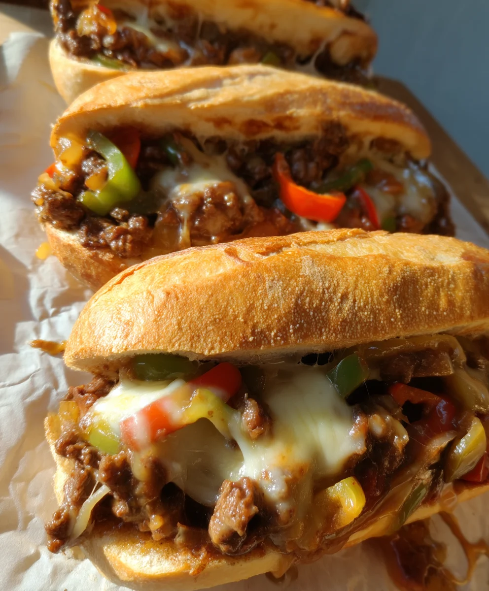 Philly Cheese Steak Sloppy Joes